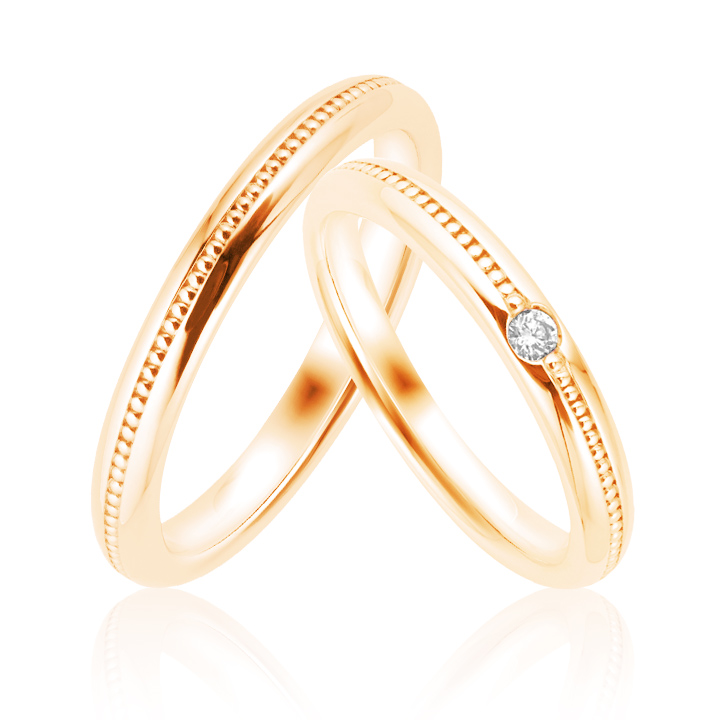 Золотое обручальное кольцо бриллиант