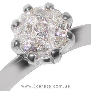 Элитное кольцо на помолвку с 5 бриллиантами 'Touch of love'