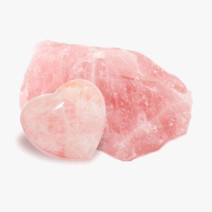 Рожевий кварц камінь фото